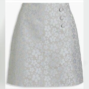 ALEXACHUNG Benett floral jacquard mini wrap skirt in S / UK8 / US4